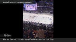 Canadian Leafs fans frozen out of NHL playoff tickets for Florida games News Clip