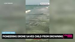 One Good Thing: Drone Helps Save Struggling Swimmer in Spain News Clip