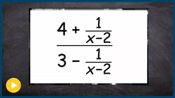 How to step by step simplify a complex fraction Instructional Video