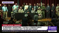 Beto O'Rourke Interrupts Abbott Briefing, Echoing U.S. Debate On Guns News Clip