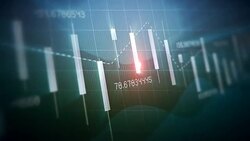 4k Loop financial chart background Stock Footage