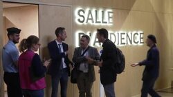 CLEAN : Paris attacks trial: Images outside the courtroom as defendants speak one last time before verdict News Clip