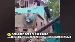 Delhi Blast Probe: Delhi Bomber's House Demolished in Pulwama News Clip