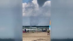 Waterspout forms on Lake Huron near Sauble Beach News Clip