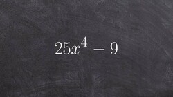 Learn how to factor an expression using difference of two squares completely Instructional Video