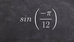Learn how to evaluate using the difference of two angles for sine Instructional Video