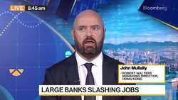 Robert Walters' Mullally on Finance Sector Jobs Outlook News Clip
