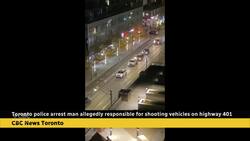 Toronto police arrest man allegedly responsible for shooting vehicles on highway 401 News Clip