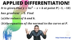 Applied Differentiation - Coordinate Geometry Instructional Video