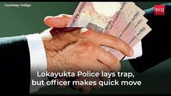 Watch: MP officer eats bribe money as police arrive to arrest him News Clip