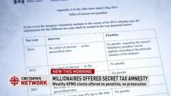 Revenue Canada offered amnesty to wealthy KPMG clients News Clip