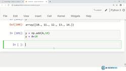 Data Science and Machine Learning (Theory and Projects) A to Z - NumPy for Numerical Data Processing: Ufuncs Output Argument Instructional Video