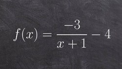 Graph the reciprocal function with a reflection and translations Instructional Video