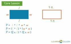 Finding the Perimeter of a Rectangle: Applying the Formula Instructional Video