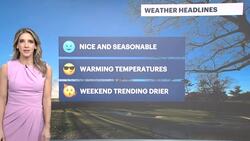 More sun with warming temperatures for the weekend News Clip
