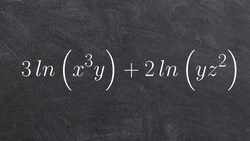 Condense a natural logarithmic expression Instructional Video