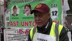 Gurkha hunger striker hospitalised following heart attack News Clip