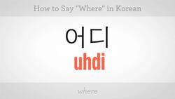 How to Say "Who" "What" "Where" "When" & "How" in Korean Instructional Video