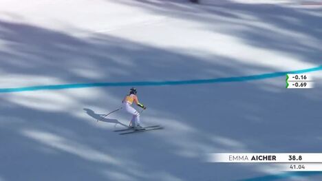 Germany's Emma Aicher gets 1st career World Cup super-G win