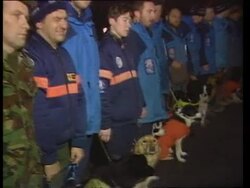 Lockerbie bombing: First bodies repatriated Stock Footage
