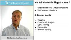 Mental Models in Negotiations Instructional Video