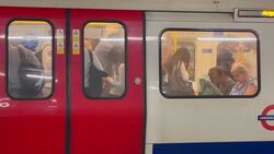 London commuters wait for tube services following strike action News Clip