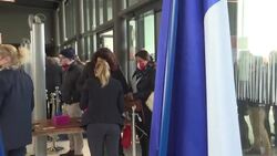 CLEAN : Marine Le Pen supporters says she is 'the future of France' at a rally in Reims News Clip