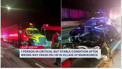 Wrong-way crash on I-95 leaves one critically injured in Mamaroneck News Clip