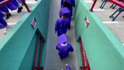 CLEAN : Boston Red Sox's stadium hosts graduation ceremony News Clip