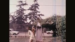 Children Playing in Pool with Narration, 1970s Stock Footage