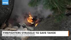Caldor Fire Closes In On Tahoe News Clip