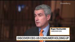 Discover CEO Says Spending on Credit Cards Is Slowing Down News Clip