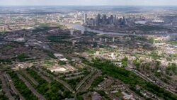 Aerial views of south east London and Canary Wharf News Clip