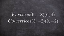 Conic section plotting the vertices and co-vertices to write the equation of the ellipse Instructional Video