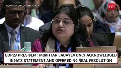 India Leads Revolt Against COP29 Deal; 'You Betrayed Global South' | Watch Fiery Statement News Clip