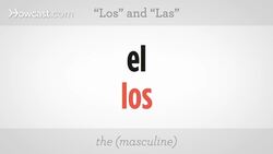 How to Use "Los" and "Las" in Spanish Instructional Video