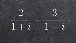 Simplifying two rational expressions with complex conjugates as denominators Instructional Video