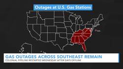 Days After Hack, Colonial Pipeline Restarts Amid Fuel Outages News Clip