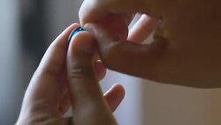 Vitamin moisturizing on hand Stock Footage