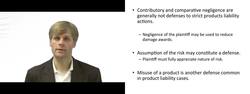 Defenses Available for Strict Liability Actions Instructional Video
