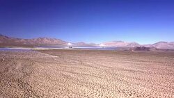 Solar Electric Generation Plant in Nevada Desert Stock Footage
