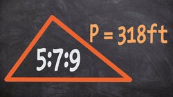How to find the length of the sides of a triangle given a ratio Instructional Video