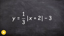 Graphing an absolute value equation with transformations Instructional Video