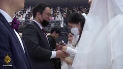 Mass wedding in South Korea despite coronavirus fear News Clip