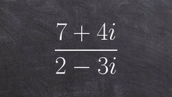Tutorial - Dividing complex numbers ex 20, (7 + 4i)/(2 - 3i) Instructional Video