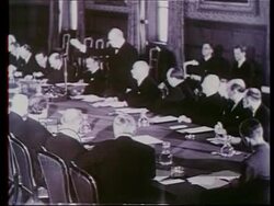 Montage of Churchill scenes in London, 1940s Stock Footage