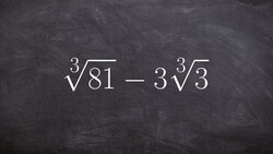 Subtracting the cube root of one expression from another Instructional Video