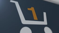 E-Commerce Basket Stock Footage