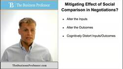 Mitigating the Effects of Social Comparison in a Negotiation Instructional Video