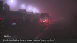 Ukrainians fleeing war forced to escape through Russian territory News Clip